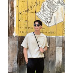 GERIO - Letter-Printed Cotton T-Shirt GERIO - Letter-Printed Cotton T-Shirt