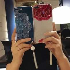 Chian - Printed Glittered Mobile Case - iPhone 7 / 7 Plus / 6s / 6s Plus