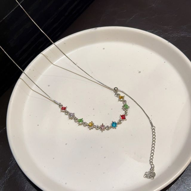 Show Mind-Rhinestone Necklace
