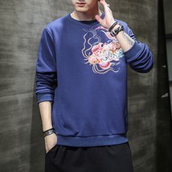Andrei - Fish Embroidered Sweatshirt Andrei - Fish Embroidered Sweatshirt