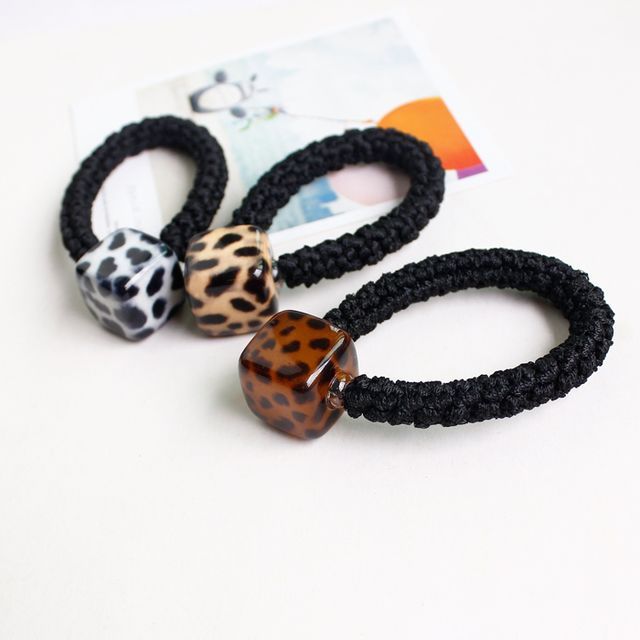 Koi Kawaii Leopard Print Cube Hair Tie