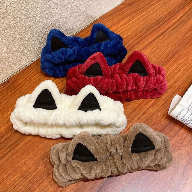 VIBI Cat Ear Face Wash Headband YesStyle