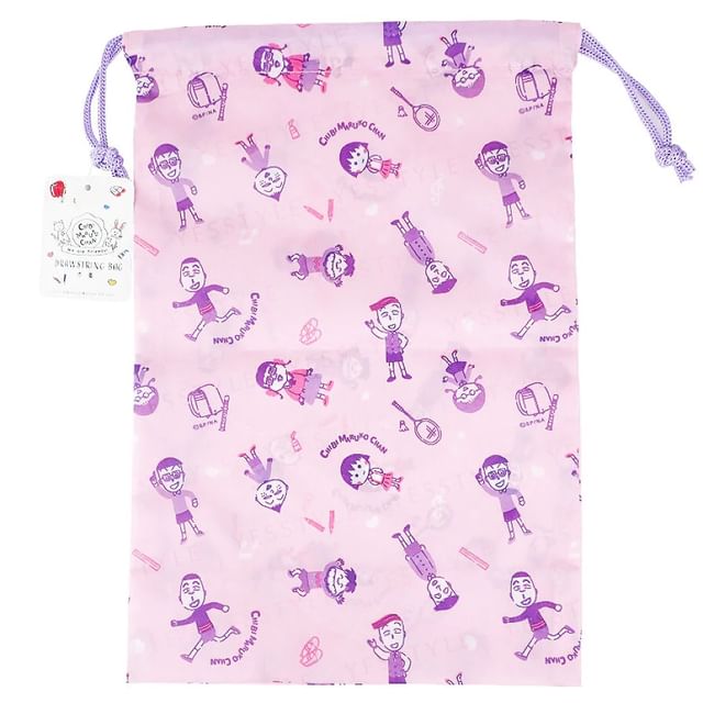 DAISO Chibi Marukochan Drawstring Bag YesStyle