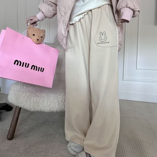 Tall Embroidered Wide Leg Tracksuit