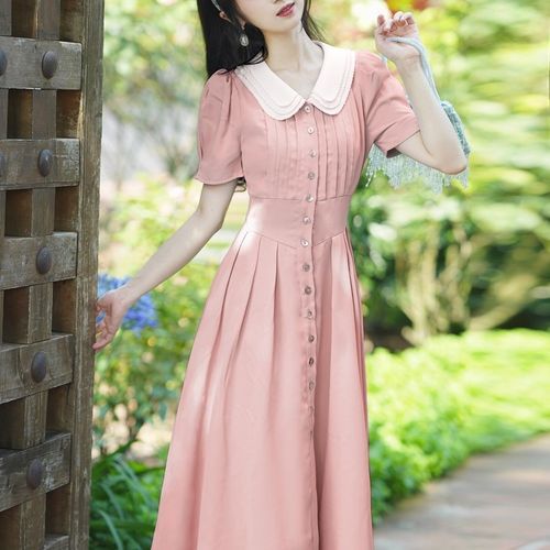 open lace back dress Leopard Pink Adult Luxe Robe