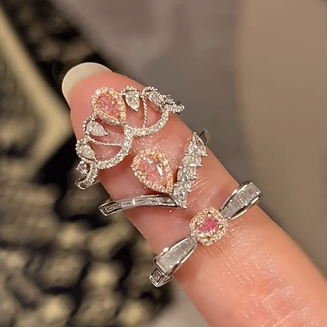 Panda Dama-Rhinestone Ring