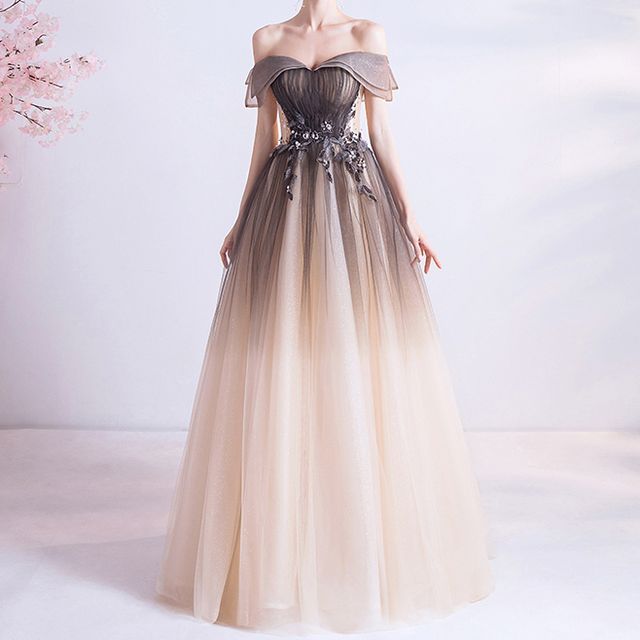 yesstyle graduation dress MSSBridal - Puff-Sleeve Mesh Layered Mini A-Line Prom Dress