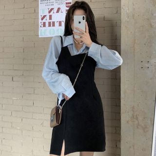 short dress bow Ellah Bow Front Mini Dress - Off White main image 0