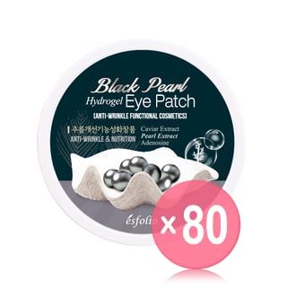 esfolio - Black Pearl Hydrogel Eye Patch 60pcs (x80) (Bulk Box)