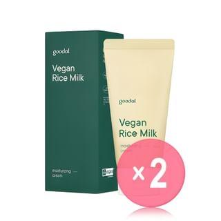 Goodal - Vegan Rice Milk Moisturizing Cream 2pcs Bundle Set