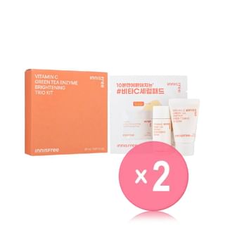 innisfree - Vitamin C Green Tea Enzyme Brightening Trio Kit 2pcs Bundle Set