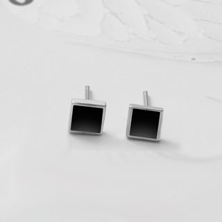 Dashiro-925 Sterling Silver Square Earring