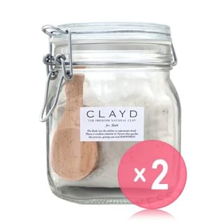 CLAYD-The Premium Natural Caly For Bath Canister Set 2pcs Bundle Set