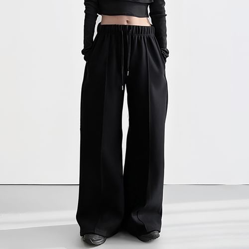 Trisica - High-Waist Corduroy Wide Leg Pants, YesStyle