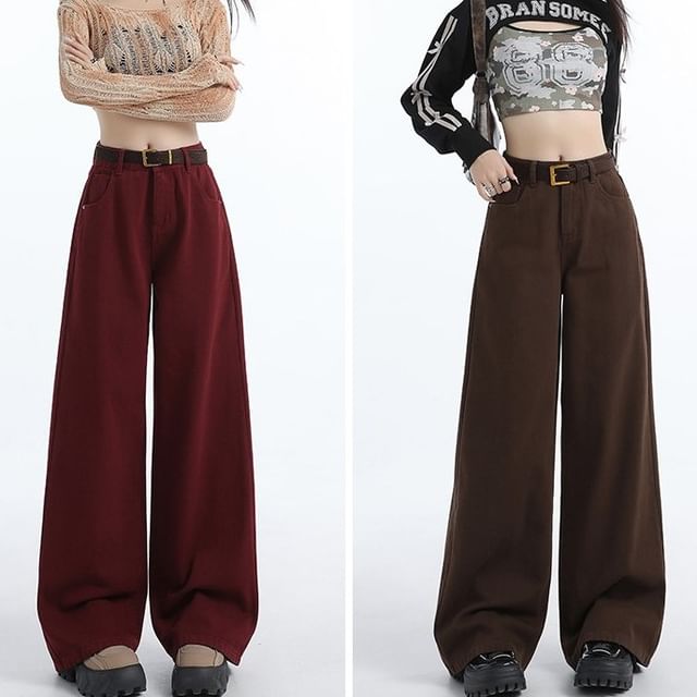 Alfie-Mid Rise Wide Leg Jeans