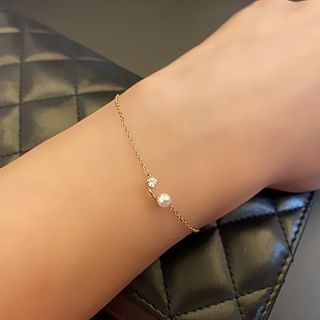 Phoenoa-Faux Pearl Bracelet