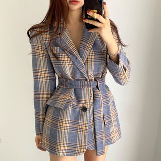 plaid dress button up