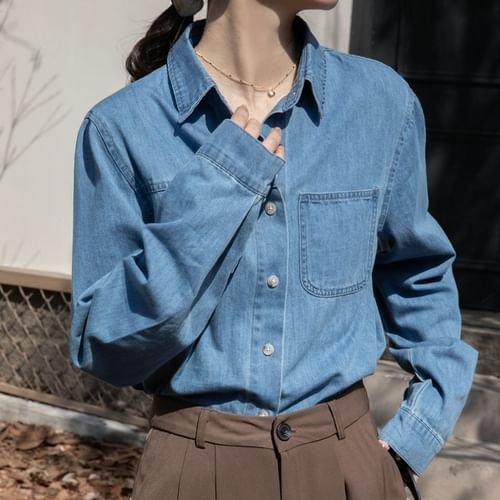 【YAN13】 DENIM SHIRT LONG OPS ■関税込■韓国 8474-1685868813-DIESEL-NEW-