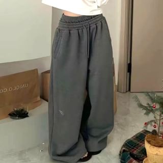 Rosesand Low Waist Embroidered Loose-Fit Wide-Leg Sweatpants Sale