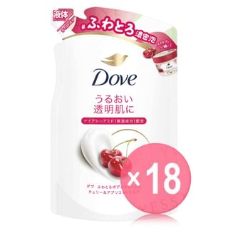 Dove Japan - Fluffy Body Wash Cherry & Apricot Milk Refill (x18) (Bulk Box)