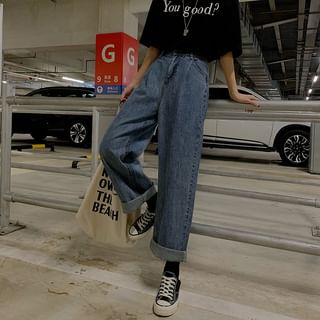 straight leg loose jeans