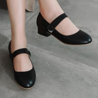 low heel mary janes