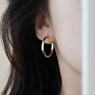 Hansha-Alloy Hoop Earring