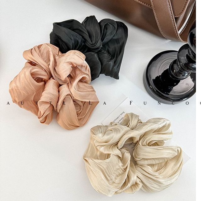 LIDO-Ruched Linen Hair Tie