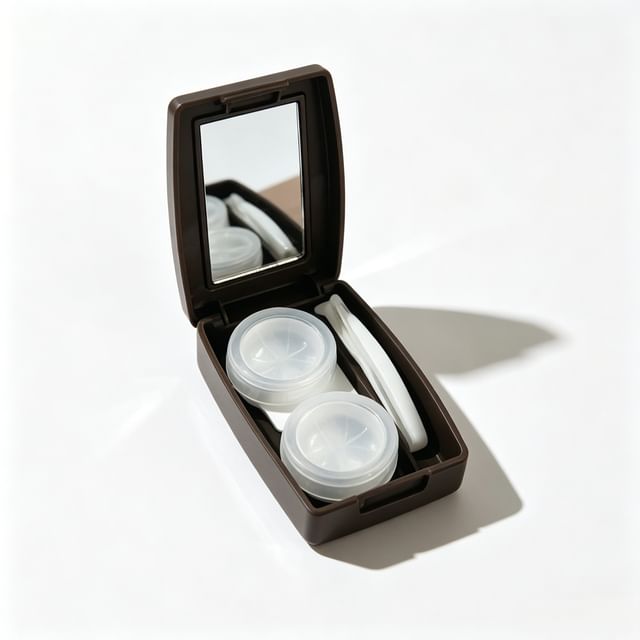 Coolkiss-Plain Contact Lens Case with Mirror