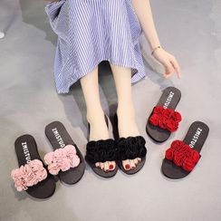 Meguro - Floral Slide Sandals