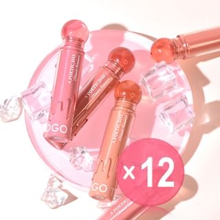 GOGO TALES - Pink Ball Lip Glaze - 3 Colors (1-3) (x12) (Bulk Box)