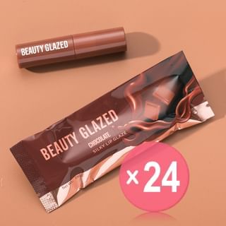 BEAUTY GLAZED - Chocolate Silky Lip Glaze - 12 Colours (x24) (Bulk Box)