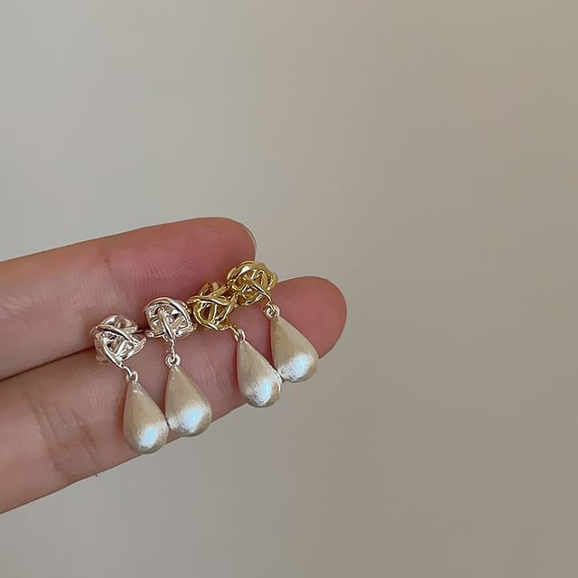 Panda Dama-Sterling Silver Geometry Drop Earring