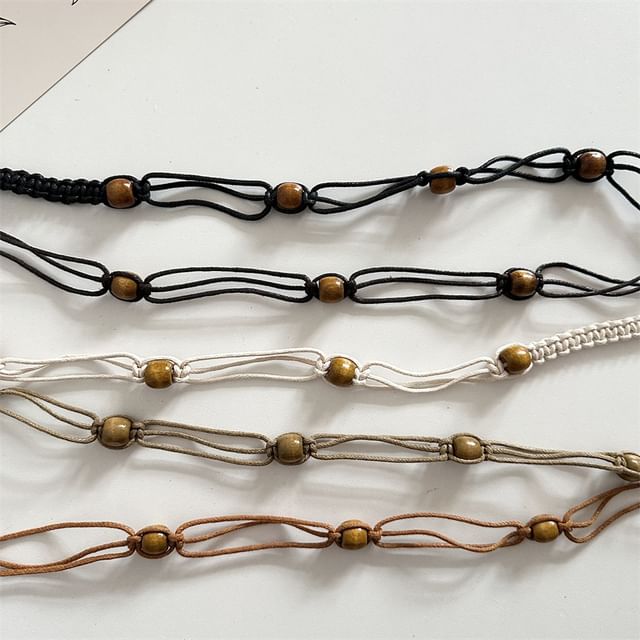 Lunashore-Braided String Belt