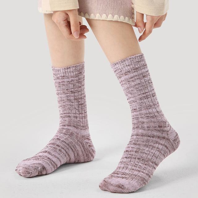 Gentiana-Plain Crew Socks