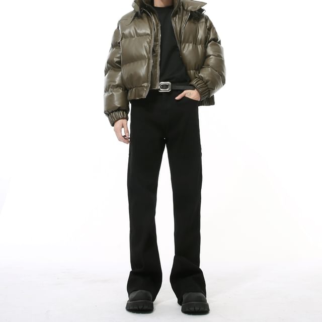 FAERIS-High Waist Straight Leg Jeans