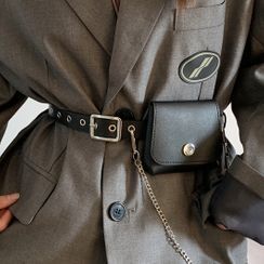 CIMAO - Faux Leather Belt Bag CIMAO - Faux Leather Belt Bag
