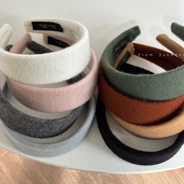 Mentosi-Plain Wool Faux Suede Headband