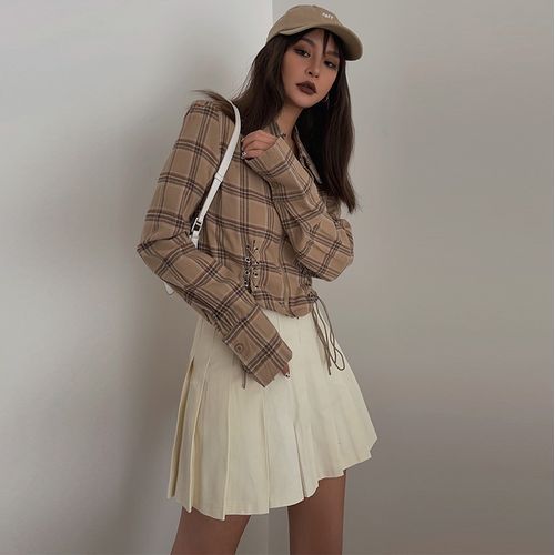 Colada plaid 2025 mini skirt