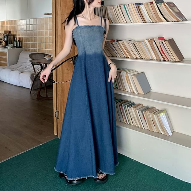 knee length dresses for ladies Gradient Midi Dress – Little Miss Luxx main image 1