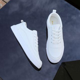 Solejoy-Faux-Leather Sneakers