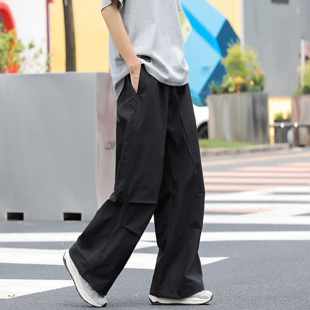 Fushet-High Waistline Wide Leg Pants