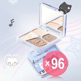 VEECCI - Note Pudding Edition Freely Painted Highlighter & Shading Palette (x96) (Bulk Box)