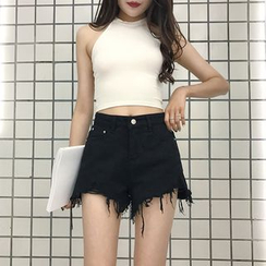 Anlay - Frayed Denim Shorts Anlay - Frayed Denim Shorts