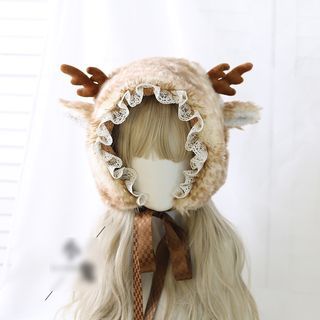 Fluffy Deer Hat