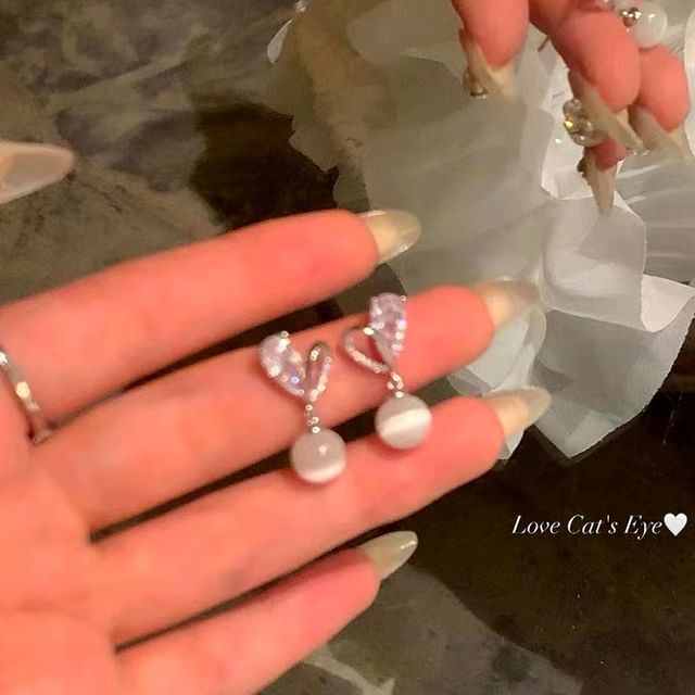 Toinianimos-Sterling Silver Ball Drop Earring