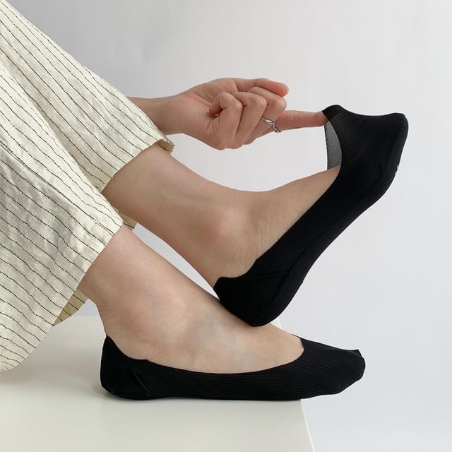 Desperim-Plain No Show Socks