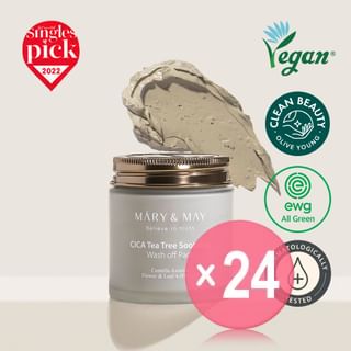 Mary&May - Cica Tea Tree Soothing Wash Off Mask Pack (x24) (Bulk Box)