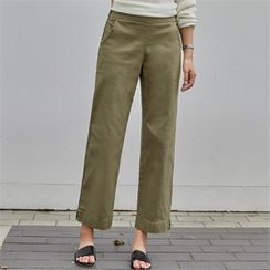 PIPPIN - Band-Waist Straight-Cut Pants PIPPIN - Band-Waist Straight-Cut Pants