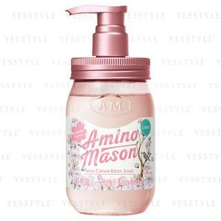 Stella Seed - Amino Mason Whip Cream Body Soap Light Sakura Fragrance 2019 Limited Edition